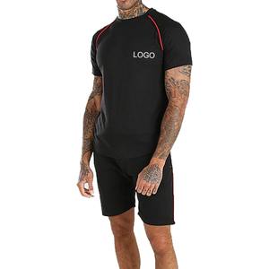 Ensemble de vêtements de sport pour hommes, style streetwear, été, OEM, short et t-shirt décontractés, coupe ample, nylon, ensemble 2 pièces - Product Image 3