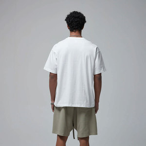 T-shirt épais surdimensionné à manches courtes avec logo personnalisé, T-shirts vierges respirants en gros pour hommes - Product Image 6