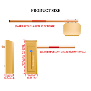 Xgy Thông Minh Đường số hệ thống an ninh tự động xe công viên cửa điện bãi đậu xe bùng nổ cổng rào cản với điều khiển từ xa với ánh sáng LED - Product Image 4