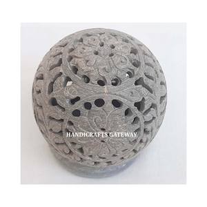 Belle dernière conception populaire indienne en stéatite naturelle faite à la main attrayant produit bougeoir pour la décoration de la maison - Product Image 1
