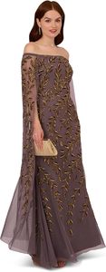 Elegant Beaded Sequin Body-con Evening Dress Luxury with VEIL Cape Sleeves for Evening and <b>Prom</b> <b>Parties</b> Beautiful Dresses - Product Image 3
