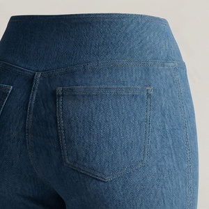<b>Women's</b> Vintage Baggy <b>Jeans</b> Worn In Aesthetic Canvas Fabric Loose Summer Denim Pants Flat Front Style With Deep Pockets New - Product Image 5