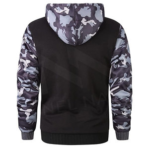 Sudadera con capucha de invierno para hombre de talla grande Sudadera con capucha polar de algodón de manga larga con cremallera - Product Image 2