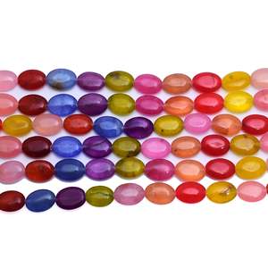 Cadena de Cuentas de Piedras Preciosas Naturales Multicolores de Forma Ovalada para la Fabricación de Joyas, Venta al por Mayor de Moda a Granel de Rajasthan - Product Image 4