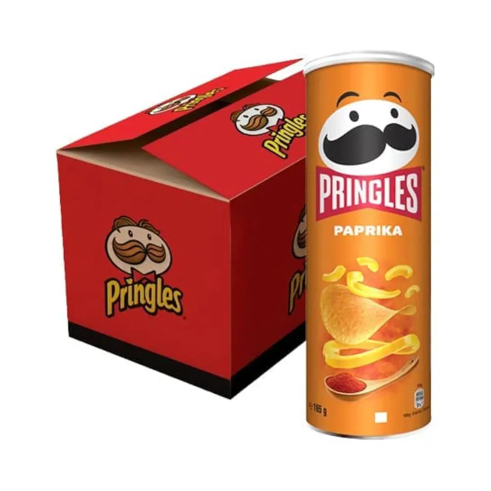 Pringles Paprika 165G-Gegrilde Smaak Extravaganza In Elke Stapelbare Chip