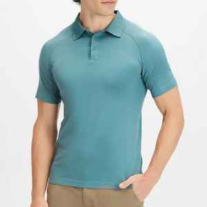 Chemise Homme Sans Couture à Manches Courtes en Coton Piqué Extensible Anti-Plis avec Logo Personnalisé et Poche - Street Pro Industries - Product Image 1