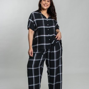 Women Pajama Set Cotton Long Sleeve Sleepwear Breathable Fabric Custom Label Supplier - Product Image 3