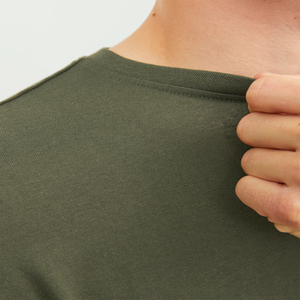 Camiseta de Gran Tamaño de Alta Calidad, Camiseta de Manga Larga para Hombre, Camisetas Unisex Personalizadas con Hombros Caídos, Algodón, Ropa Urbana Personalizada OEM - Product Image 3