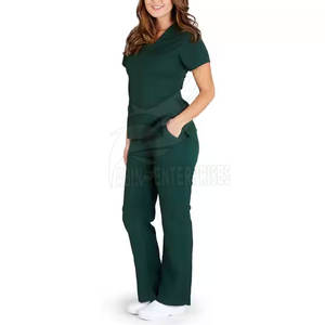 Exfoliante de Enfermería de poliéster y algodón de alta calidad de nuevo estilo al por mayor con cordón de secado rápido para uso hospitalario - Product Image 3