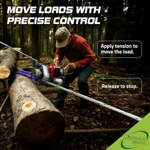 PRECIO DE FÁBRICA Cabrestante Portátil Winnch PCW4000-A a Gasolina con Accesorios, Capacidad de Arrastre de 2,200 lbs, Motor GX-50 - Product Image 2