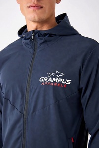 Ensemble survêtement pour homme personnalisé, respirant, hiver, grande taille, veste courte, jogging, 2 pièces, cordon de serrage, polyester, coupe-vent, streetwear - Product Image 6