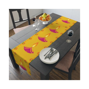 Chemin de table de luxe, détail blanc, 100% coton, 260 fils, texture jacquard, durable, lavable en machine, OEM ODM, fabrication sur mesure, décoration de table saisonnière - Product Image 4