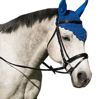 2025 OEM al por mayor malla de oreja silenciosa logotipo personalizado caballo mosca velo oreja red capó barato de fábrica ecuestre de alta calidad personalizado