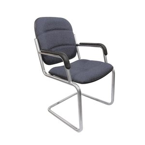 Ergonomic Fabric <b>Kneeling</b> Chair HOM1066_01 Fixed Armrests for Comfortable Meetings in Office or Home - Product Image 2