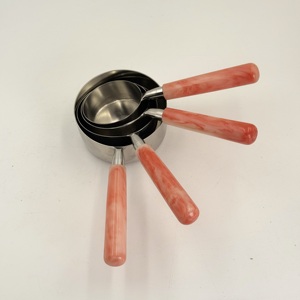 Juego de Cucharas Medidoras de Acero Inoxidable 202 de Lujo, Mango de Resina Resistente al Calor, Capacidad de 100 ml, Apto para Lavavajillas y Congelador - Product Image 2
