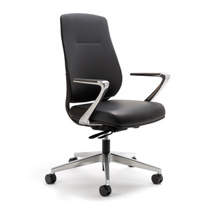 <span class=keywords><strong>Chaise</strong></span> de <span class=keywords><strong>bureau</strong></span> de direction moderne à dossier haut avec pivot ergonomique en PU, appui-tête intégré et inclinaison <span class=keywords><strong>synchrone</strong></span> - Product Image 2