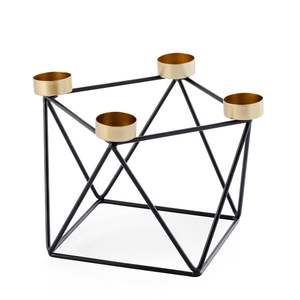 Precio directo de fábrica al por mayor, portavelas brillante hecho a mano, portavelas de Metal de tallo largo - Product Image 5