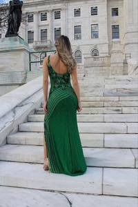 Robe de soirée noire antistatique sans manches motif longue forme de corps robes de cocktail pleine longueur pour les événements - Product Image 5