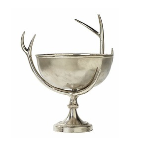 Bol de service décoratif moderne de couleur argent, vaisselle de haute qualité, bol de Fruits à vendre, bol de collation en métal - Product Image 3