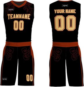 Custom <b>Men's</b> Basketball Uniform with Personalized Print Breathable Top and <b>Shorts</b> Set for Youth Sports - Product Image 1