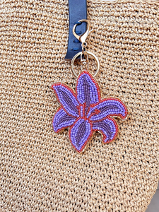 Llavero con Cuentas de Fruta, Llavero Bordado con Cuentas de Semillas, Llavero de Fruta con Cuentas para Regalo de Mujer, Llavero Bonito - Product Image 2