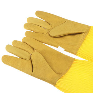 Guantes de Seguridad para Apicultura de Cuero Vacuno Suave Resistentes a Picaduras, Guantes Largos de Lona para Apicultor - Product Image 5
