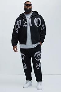 Customizable Stone-Washed silk screen printed Oversized Two-Way Zipper <b>Hoodie</b> boxy fit <b>y2k</b> streetwear for Men - Product Image 5