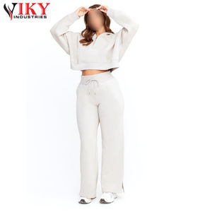 Light Color Good Quality Pakistan Made Factory Rate Women Outer Wear <b>Flared</b> Style Tracksuit by VIKY INDUSTRIES - Product Image 2