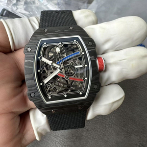 Nuovo <span class=keywords><strong>Orologio</strong></span> Meccanico <span class=keywords><strong>Automatico</strong></span> di Lusso RM67-02 in Fibra di Carbonio Personalizzato di Alta Gamma Sportivo e Alla Moda Ultra-sottile 7,8mm per <span class=keywords><strong>Uomo</strong></span> - Product Image 3