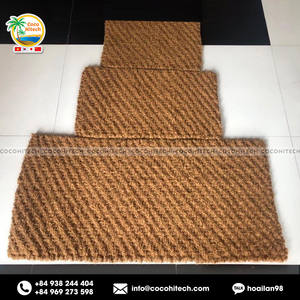 ALFOMBRA DE COIR HECHA A MANO 120X60CM IDEAL para SUELOS EXTERNOS y SUPERFICIES SECADO RÁPIDO - Product Image 3