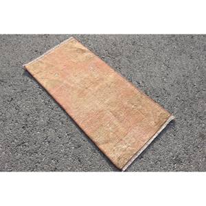 Alfombra turca Vintage 13 'X 29 'Patrón de pasillo rectangular clásico en respaldo de látex de lana naranja Área grande 4m de ancho para decoración de habitación - Product Image 2