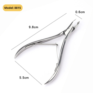 Pinza para cutículas de acero inoxidable de alta calidad para uso en salón Venta caliente Venta al por mayor Tipo de belleza Herramienta para dedos - Product Image 1
