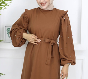 Conjunto Islámico Modesto para Mujer 2026, Ideal para Eid con Hermoso Encaje y Apliques, Mejor Precio al por Mayor para EE. UU. - Product Image 6