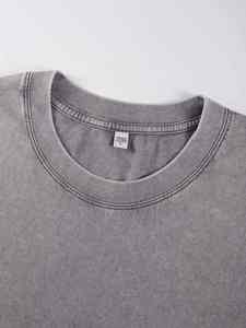 เสื้อยืดโชว์ไหล่ของผู้ชายเสื้อยืดผ้าฝ้ายออกแบบได้เองสำหรับใส่ในเมืองแฟชั่นประจำวัน - Product Image 2