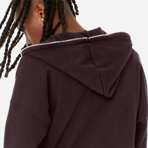 Sudaderas con capucha de felpa francesa con cremallera completa informal para hombre con estampado bordado popular personalizado nuevo diseño sobre la cara para la temporada de invierno - Product Image 5
