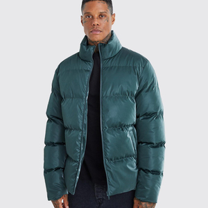 Pakistan Manufacturer Supply New Design <b>Stand</b> Breathable Solid Color Custom Waterproof Winter Puffer Jacket Men OEM Service - Product Image 1