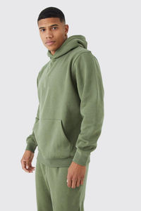 Conjunto Deportivo Informal de Invierno para Hombre, 100% Algodón, Pantalón Ajustado y Sudadera con Capucha, Logotipo Personalizado, Talla Grande - Product Image 6