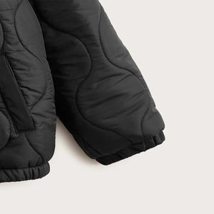 Chaqueta acolchada de plumón para hombre de alta calidad, abrigo acolchado con capucha resistente al agua, prendas de vestir, chaquetas de invierno personalizadas de talla grande - Product Image 4