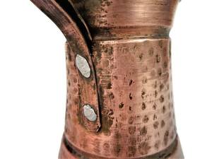 Atractiva cafetera turca antigua de cobre, vajilla, taza de café, decoración de mesa para el hogar, cocina, restaurante, hotel, fiesta, hecha en India - Product Image 3