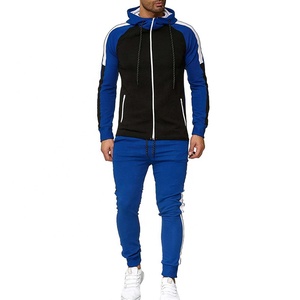 Conjunto de jersey con logotipo personalizado de OEM, pantalones ajustados para correr y Sudadera con capucha y cremallera, chándales de lana de algodón de primera calidad para hombre, invierno de talla grande - Product Image 5