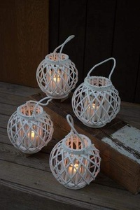 Bougeoir en macramé en tissu tricoté à la main avec un pot de bougie de table en corde 100% coton pour la foudre - Product Image 2