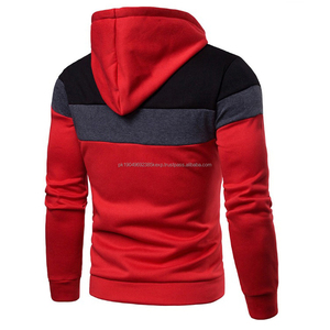 Sweat-shirt à capuche zippé pour homme blanc avec logo personnalisé 2023, mode décontractée, hip-hop, sport, capuche intégrale, hauts à fermeture éclair intégrale - Product Image 6