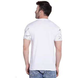 OEM de haute qualité grande taille T-shirt pour hommes T-shirts en coton personnalisé couleur unie vente en gros de T-shirts lavés à l'acide - Product Image 3