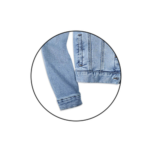 Veste en jean pour femmes sur mesure, tenue décontractée, anti-rides, veste en jean pour femmes avec logo personnalisé/couleur - Product Image 5