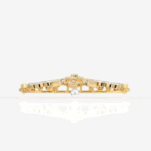 Mangalsutra de Oro de 18K para Mujer con Diamantes de Moissanita de Corte Redondo y Marquesa, Joyería Cultural Coleccionable - Product Image 3