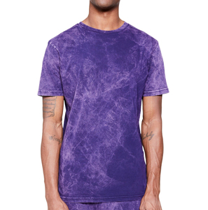 Venta al por mayor de los hombres ácido lavado camiseta Streetwear 100% algodón camisetas personalizar de gran tamaño Vintage camiseta con logotipo - Product Image 4