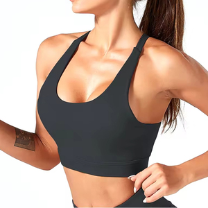Sujetador deportivo acolchado Sexy para mujer, Top de gimnasio para correr a prueba de sacudidas, Fitness para camiseta sin mangas, ropa interior para exteriores - Product Image 3