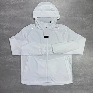 Conjunto deportivo ligero para hombre, chaqueta cortavientos y pantalones para gimnasio, correr, trotar, entrenamiento al aire libre, ropa deportiva. - Product Image 5