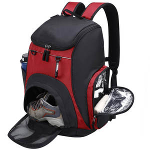 Sacs de sport d'équipe de lutte personnalisés, impression personnalisée, nylon extensible sur le devant, imperméable, respirant, léger, sac à dos de football, de volley-ball - Product Image 3