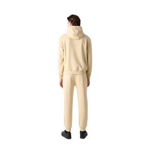 Sudadera con Capucha de Forro Polar de Algodón Transpirable de Corte Regular para Hombre, Informal, con Capucha, para Invierno, con Logotipo Personalizado al por Mayor, Pantalones Deportivos con Puños - Product Image 4